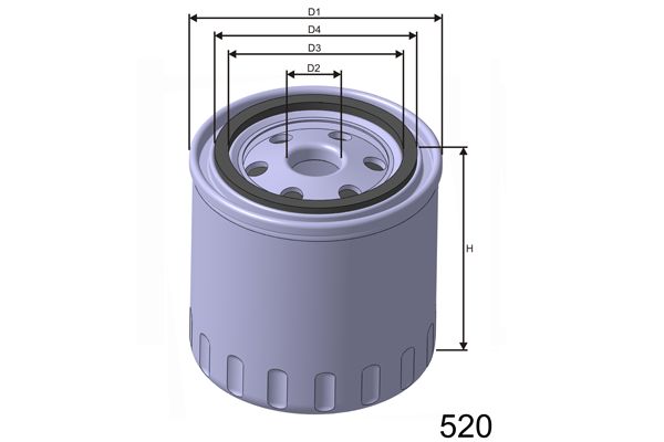 MISFAT Õlifilter Z606