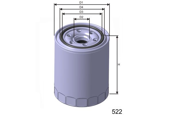 MISFAT Масляный фильтр Z623