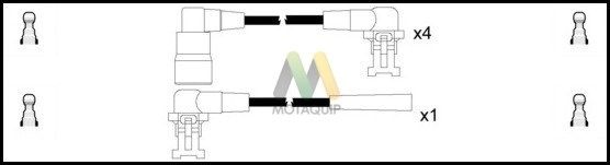 MOTAQUIP Комплект проводов зажигания LDRL1029