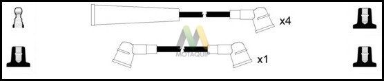 MOTAQUIP Комплект проводов зажигания LDRL1031