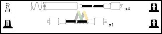 MOTAQUIP Комплект проводов зажигания LDRL1120