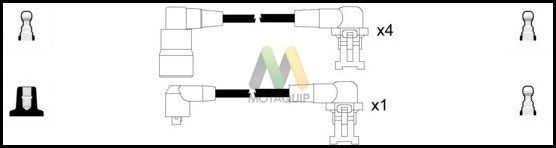 MOTAQUIP Комплект проводов зажигания LDRL1212