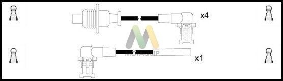 MOTAQUIP Комплект проводов зажигания LDRL1223