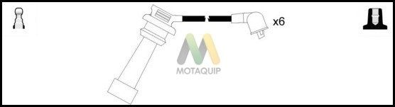 MOTAQUIP Комплект проводов зажигания LDRL1225