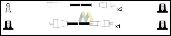 MOTAQUIP Комплект проводов зажигания LDRL1314
