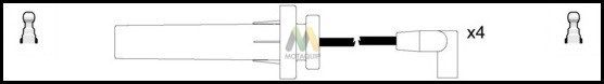 MOTAQUIP Комплект проводов зажигания LDRL1319