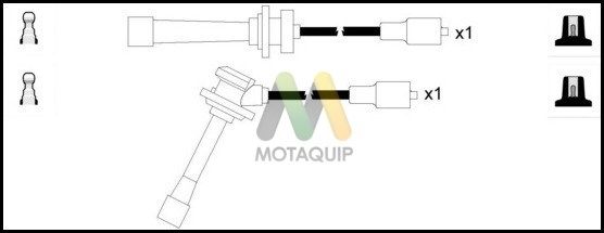 MOTAQUIP Комплект проводов зажигания LDRL1324