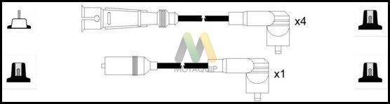 MOTAQUIP Комплект проводов зажигания LDRL1331