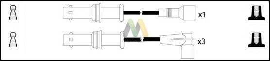 MOTAQUIP Комплект проводов зажигания LDRL1335