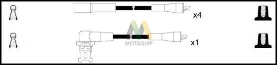 MOTAQUIP Комплект проводов зажигания LDRL1351