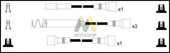MOTAQUIP Комплект проводов зажигания LDRL1384
