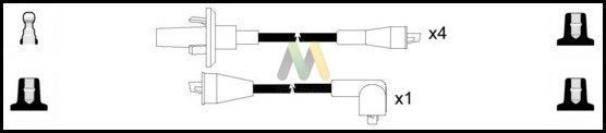 MOTAQUIP Комплект проводов зажигания LDRL1394