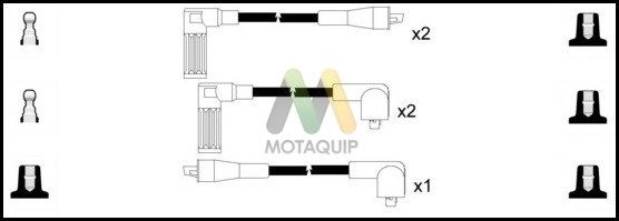 MOTAQUIP Комплект проводов зажигания LDRL1412