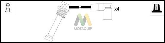 MOTAQUIP Комплект проводов зажигания LDRL1417