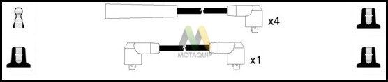 MOTAQUIP Комплект проводов зажигания LDRL1490