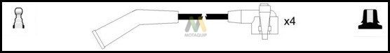 MOTAQUIP Комплект проводов зажигания LDRL1535