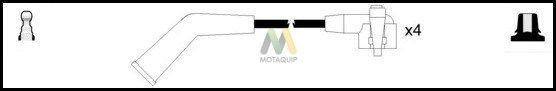 MOTAQUIP Комплект проводов зажигания LDRL1562
