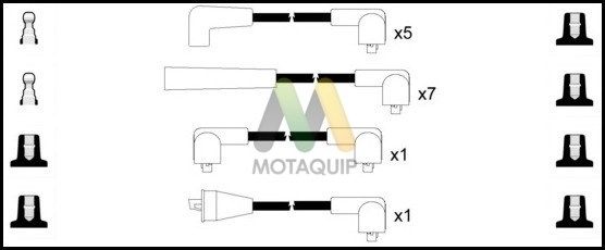 MOTAQUIP Комплект проводов зажигания LDRL1583