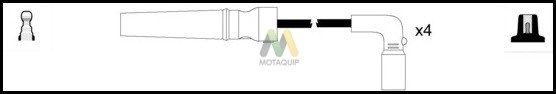 MOTAQUIP Комплект проводов зажигания LDRL1597