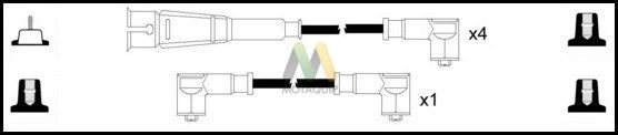 MOTAQUIP Комплект проводов зажигания LDRL1624