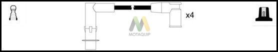 MOTAQUIP Комплект проводов зажигания LDRL1634