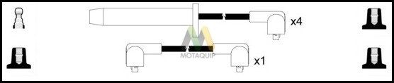 MOTAQUIP Комплект проводов зажигания LDRL1675