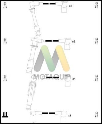 MOTAQUIP Комплект проводов зажигания LDRL1683