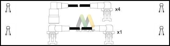 MOTAQUIP Комплект проводов зажигания LDRL1710