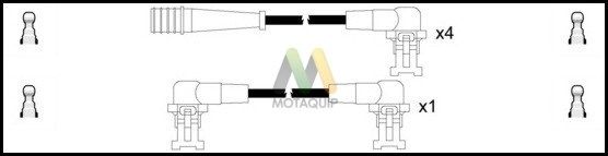 MOTAQUIP Комплект проводов зажигания LDRL1820