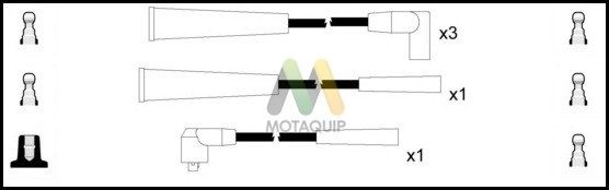 MOTAQUIP Комплект проводов зажигания LDRL1852