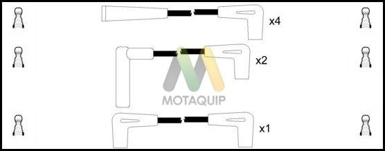 MOTAQUIP Комплект проводов зажигания LDRL437