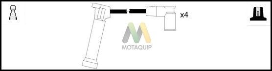 MOTAQUIP Комплект проводов зажигания LDRL573