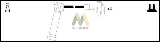 MOTAQUIP Комплект проводов зажигания LDRL574