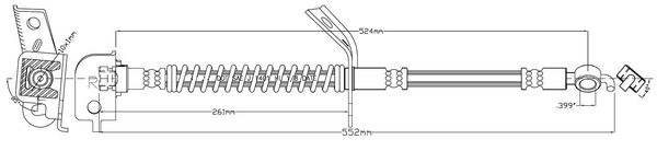 MOTAQUIP Pidurivoolik LVBH1486