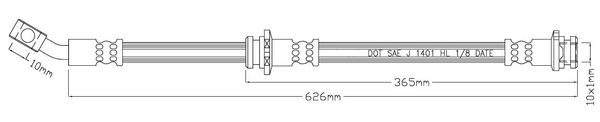 MOTAQUIP Pidurivoolik LVBH1622