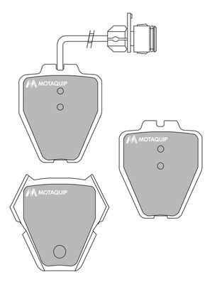 MOTAQUIP Комплект тормозных колодок, дисковый тормоз LVXL1017