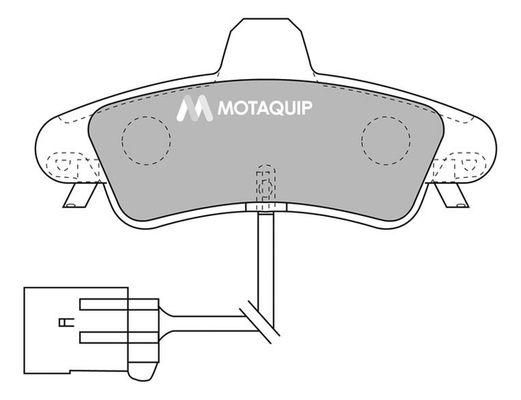 MOTAQUIP Комплект тормозных колодок, дисковый тормоз LVXL1045