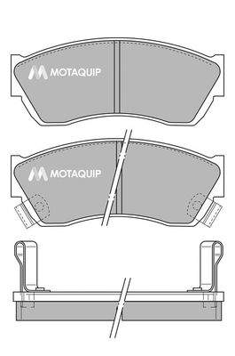 MOTAQUIP Комплект тормозных колодок, дисковый тормоз LVXL106