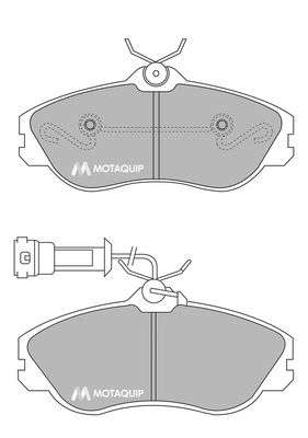 MOTAQUIP Комплект тормозных колодок, дисковый тормоз LVXL108