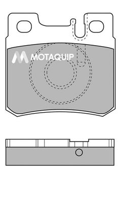 MOTAQUIP Комплект тормозных колодок, дисковый тормоз LVXL110