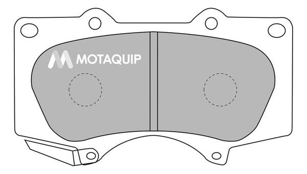 MOTAQUIP Комплект тормозных колодок, дисковый тормоз LVXL1106