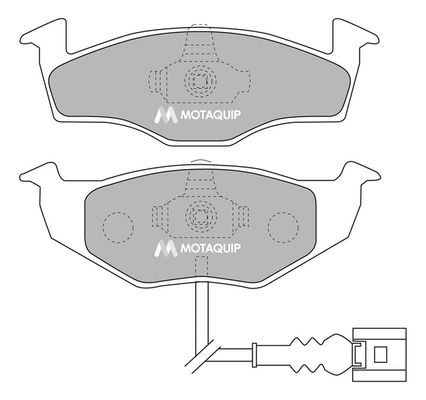 MOTAQUIP Комплект тормозных колодок, дисковый тормоз LVXL1124