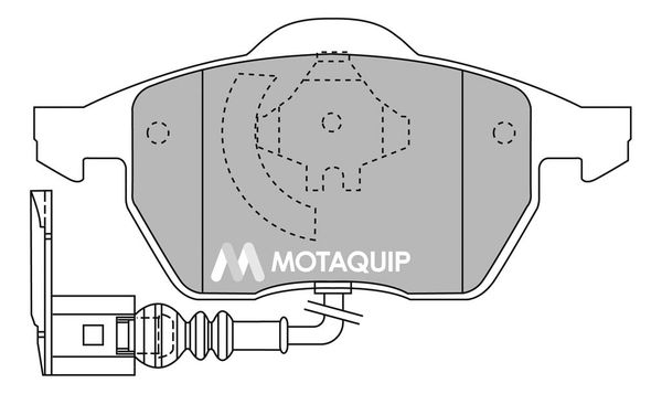 MOTAQUIP Комплект тормозных колодок, дисковый тормоз LVXL1125
