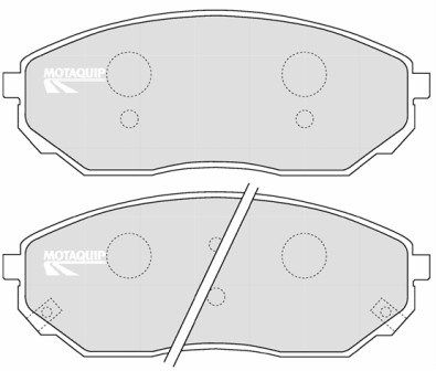 MOTAQUIP Комплект тормозных колодок, дисковый тормоз LVXL1201