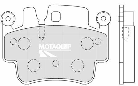 MOTAQUIP Комплект тормозных колодок, дисковый тормоз LVXL1228
