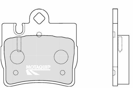 MOTAQUIP Комплект тормозных колодок, дисковый тормоз LVXL1235