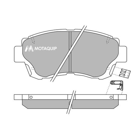MOTAQUIP Комплект тормозных колодок, дисковый тормоз LVXL124