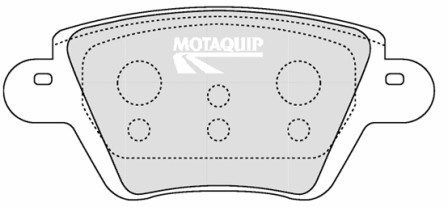 MOTAQUIP Комплект тормозных колодок, дисковый тормоз LVXL1247