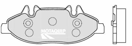 MOTAQUIP Комплект тормозных колодок, дисковый тормоз LVXL1269