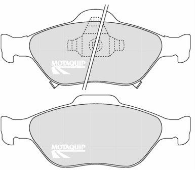 MOTAQUIP Комплект тормозных колодок, дисковый тормоз LVXL1282